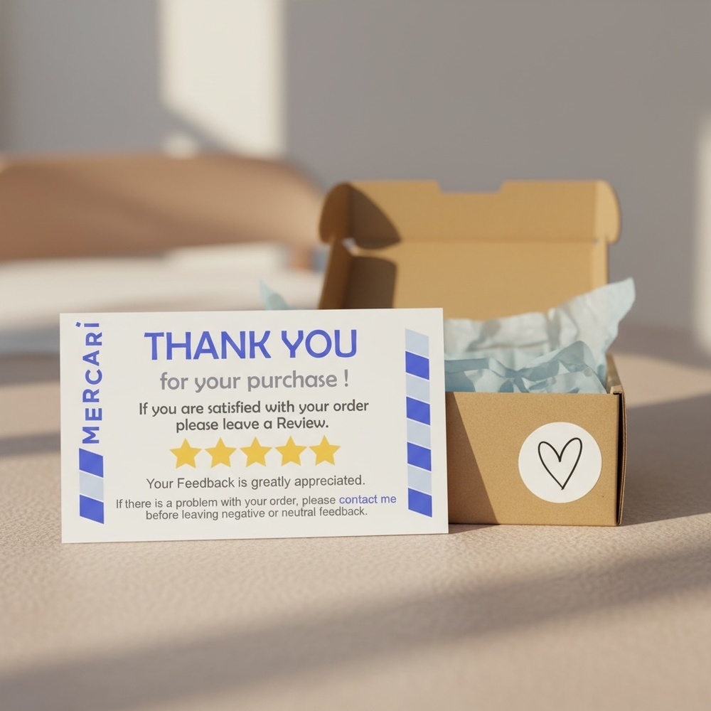 Thank You Cards | Small Business Packaging | Matte Finish (50 pcs) - Picture 2 of 3